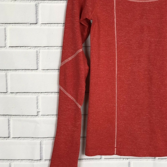 Athleta Embodiment Top Shirt Thumbholes Fire Red S - Picture 5 of 6